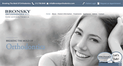 Desktop Screenshot of bronskyorthodontics.com